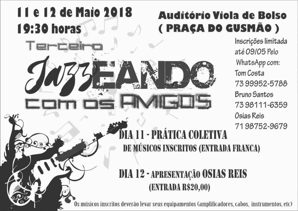 JAZZ NO VIOLA DE BOLSO 11 E 12 DE MAIO