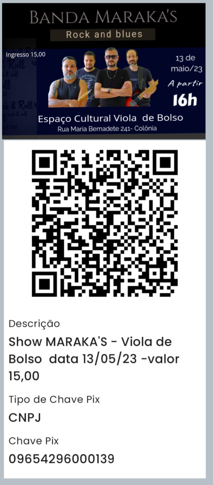 INGRESSOS PRO SHOW&nbsp;MARAKA’S