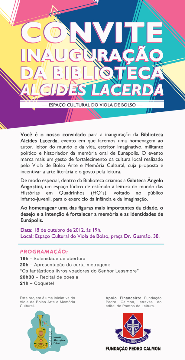 Viola de Bolso abre sua biblioteca em evento nesta&nbsp;semana