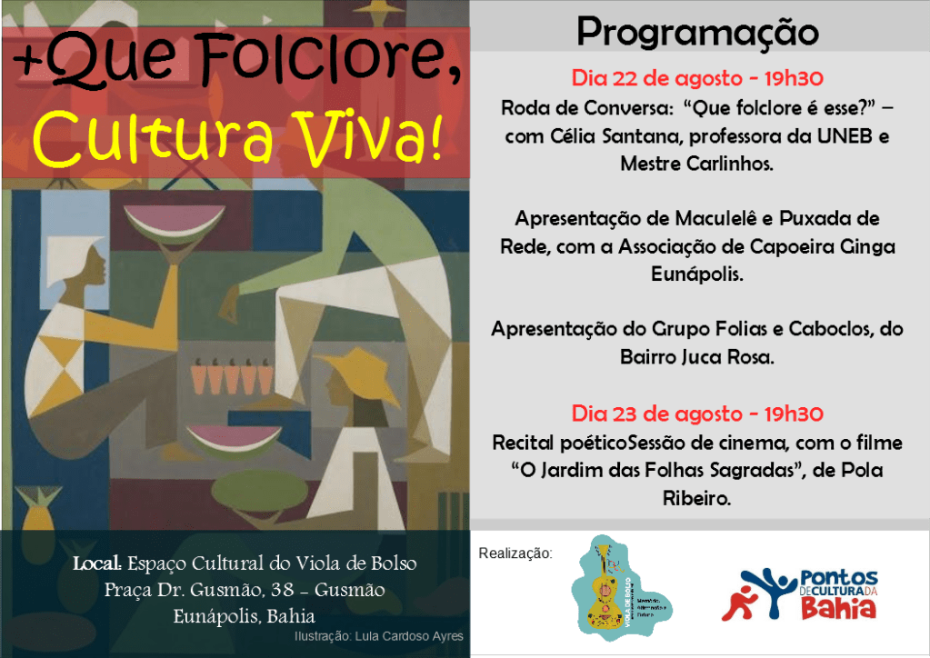 Viola de Bolso realiza evento para refletir  sobre Cultura&nbsp;Viva