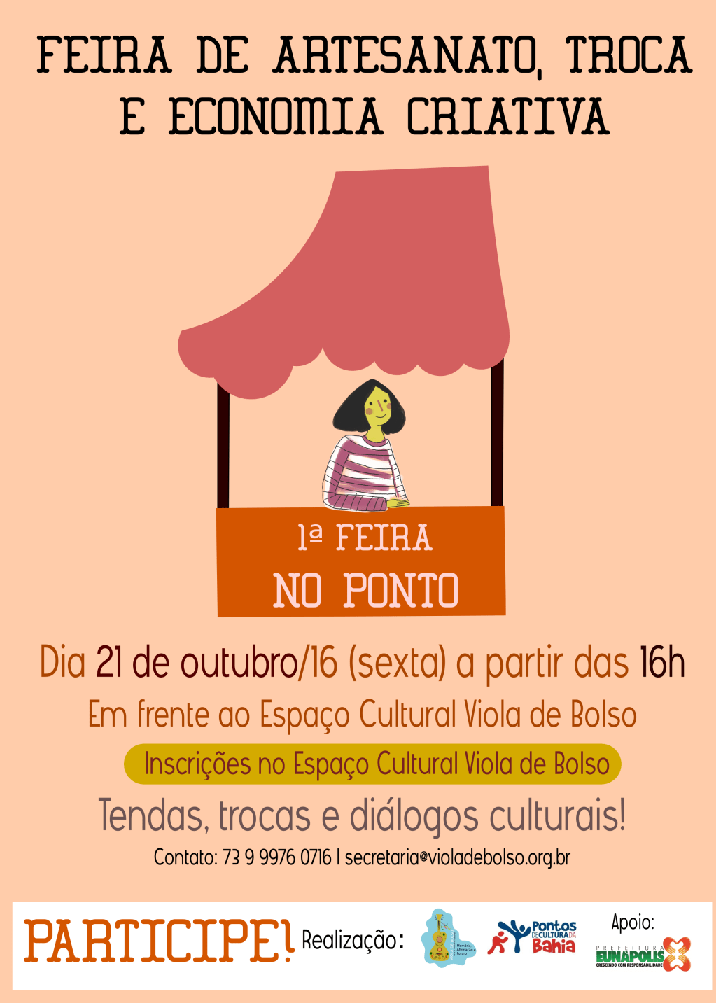 Feira no Ponto de Cultura