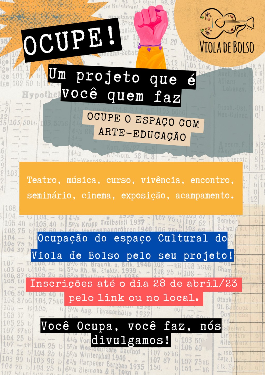 OCUPE! O ESPAÇO&nbsp;CULTURAL