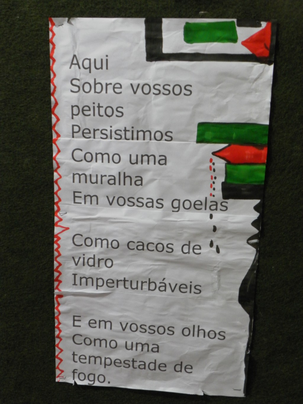 Deixa em paz os palestinos!