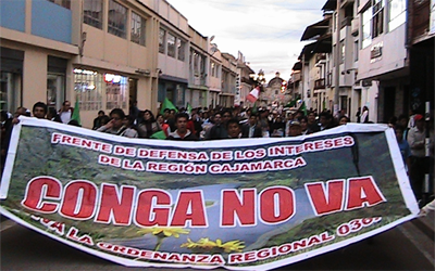 Conga mineração mata em Cajamarca –&nbsp;Peru