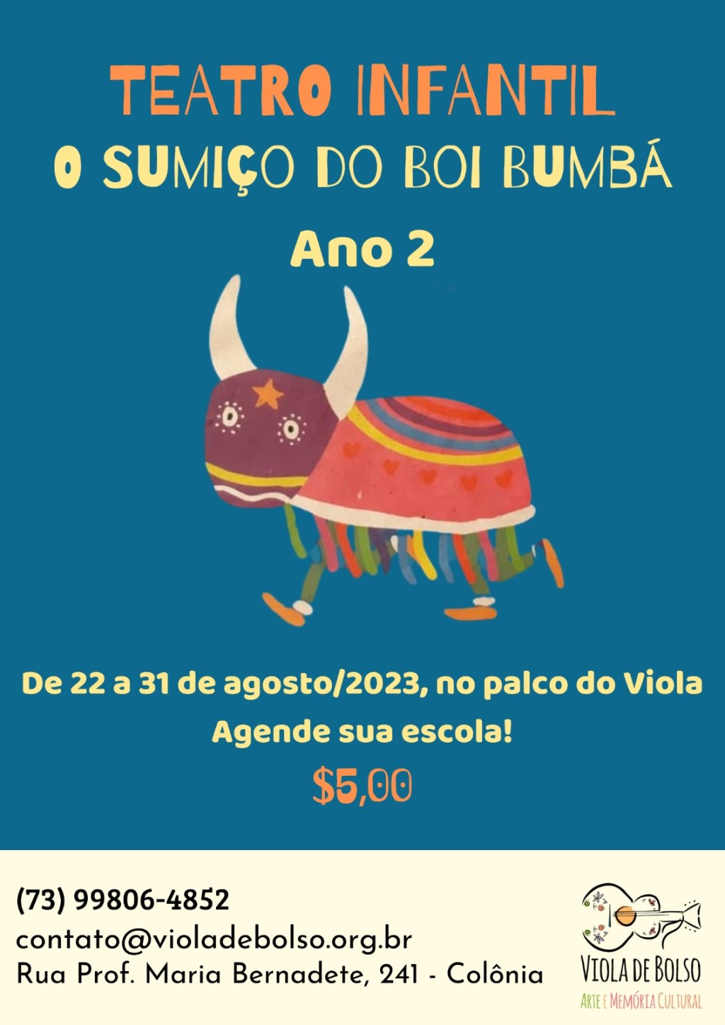 SUMIÇO DO BOI BUMBÁ FORTALECE A&nbsp;CULTURA