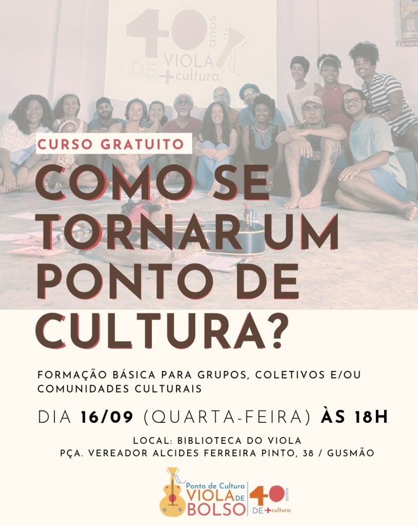 COMO SER PONTO DE&nbsp;CULTURA?
